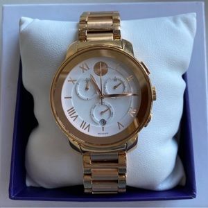 MOVADO good watch, lightly worn brand new battery